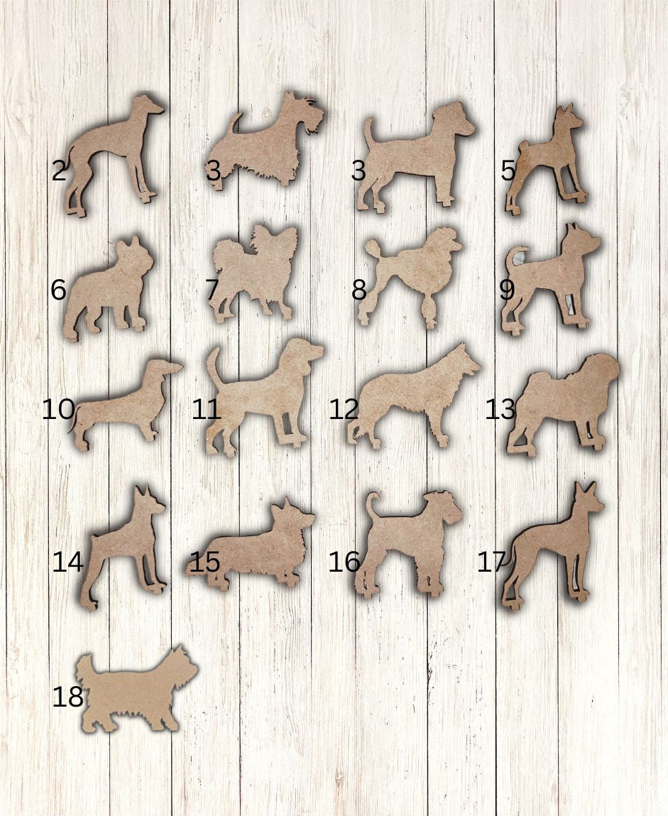 Dog House Ornament w/ Choice of Dog Breed (Assembled or DIY)