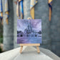 Disney Castle 4"x4" Laser Engraved Desktop Mini Canvas