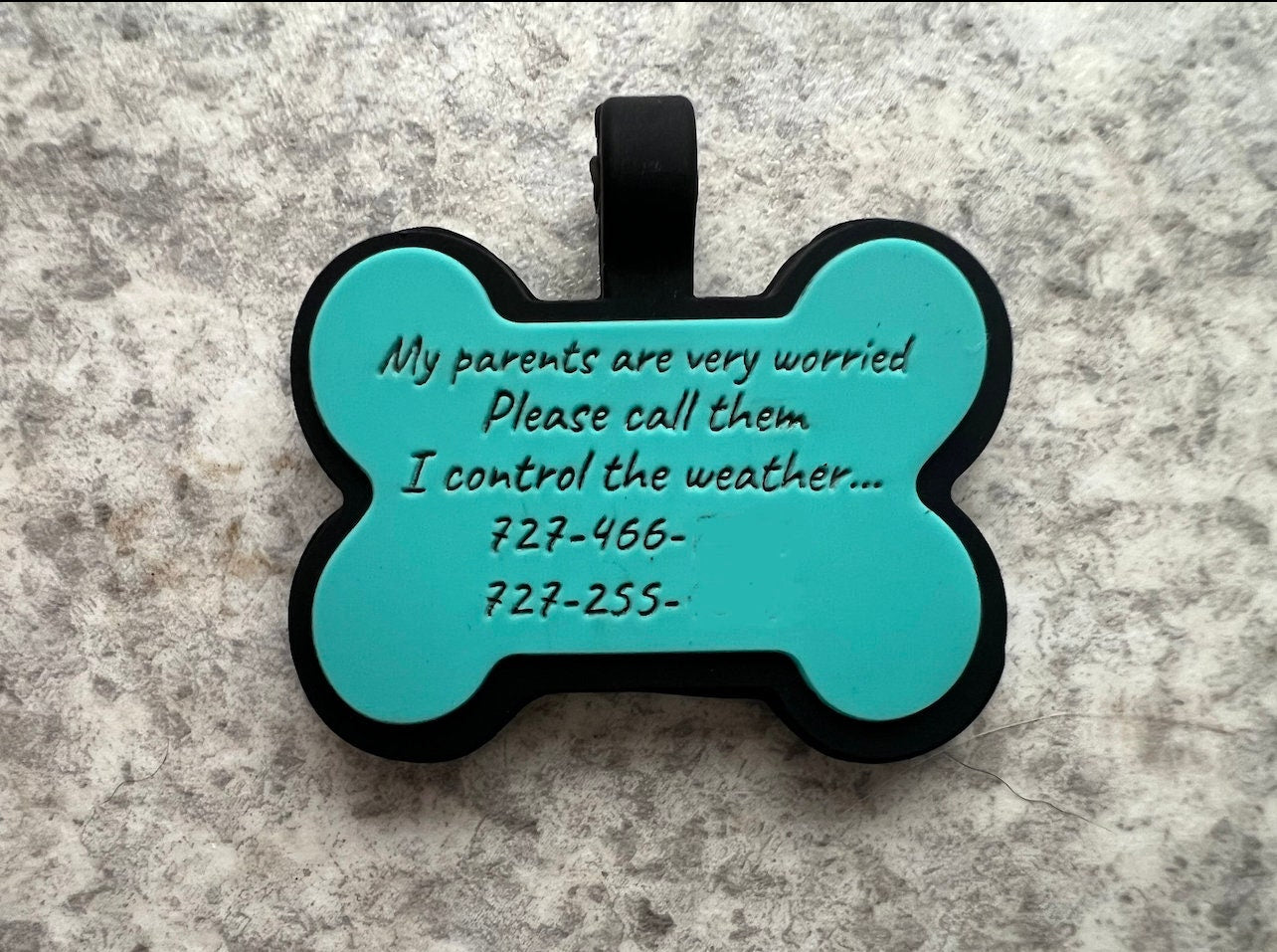 Pastel Colored Silicone Pet ID Tag Double Sided